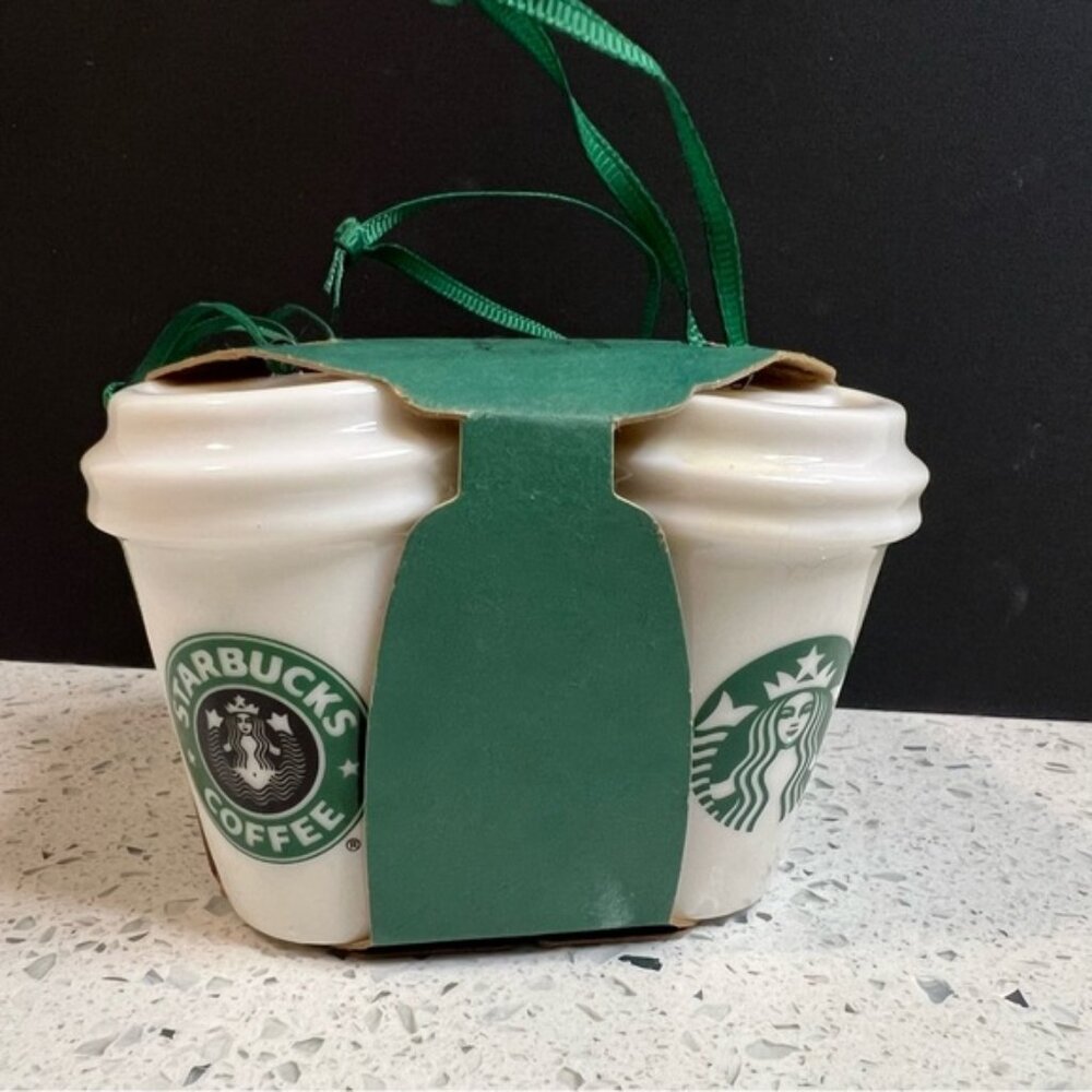STARBUCKS 2016 Through the Years Ceramic 2.5 ornaments |1971,1987, 1992, 2011